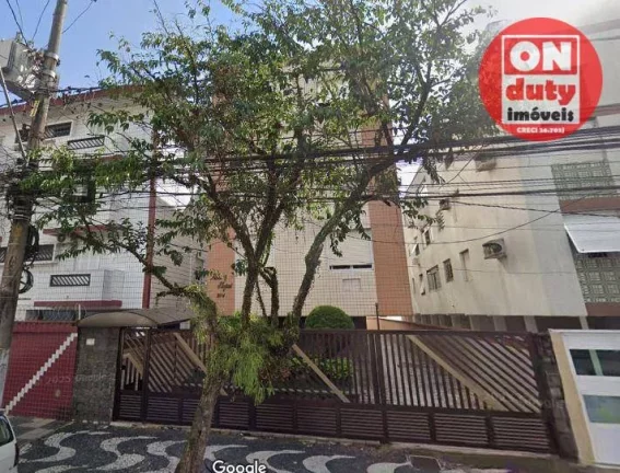 Imagem Apartamento com 2 dormitórios à venda por R$ 450.000 - Encruzilhada - Santos.