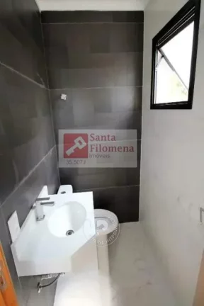 Imagem Sobrado para Venda em Santo André, Jardim das Maravilhas, 2 dormitórios, 2 suítes, 3 banheiros, 3 vagas