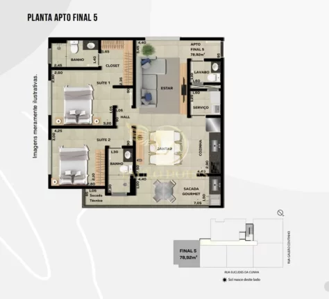 Imagem APARTAMENTO DE 2 DORMITÓRIOS A VENDA NO ITAGUÁ EM UBATUBA-SP