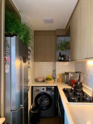 Imagem Apartamento Mobiliado - Porteira fechada - Tatuapé - 2 Dormitórios - Cozinha americana
