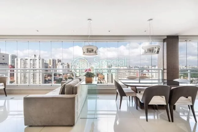 Imagem Apartamento 171m², Living para dois ambientes, sala de jantar, varanda gourmet com churrasqueira (f...