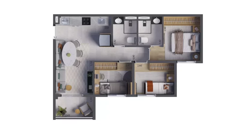 Imagem Apartamento em Jardim Caravelas - São Paulo SP