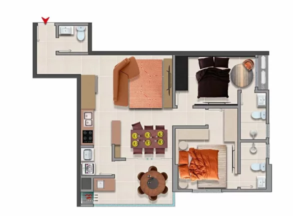 Imagem Adonai - Apartamento à venda no bairro Jardim Dourado - Porto Belo/SC