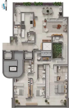 Imagem APARTAMENTO RESIDENCIAL em Rio de Janeiro - RJ, Barra da Tijuca