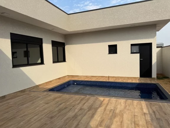 Imagem CASA TÉRREA - 3 SUÍTES E PISCINA - ACABAMENTO SUPERIOR - SANTORINI RESIDENCIAL CLUB