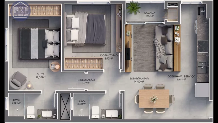 Imagem Apartamento 2 dormitórios!