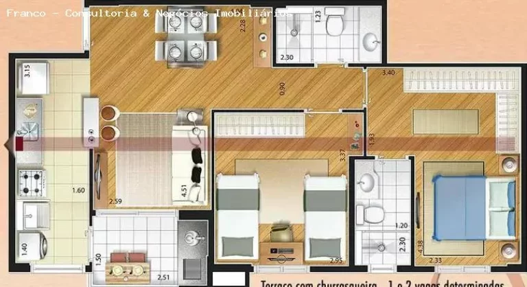 Imagem Apartamento para Venda em São Caetano do Sul, Santa Paula, 2 dormitórios, 1 suíte, 2 banheiros, 1 vaga