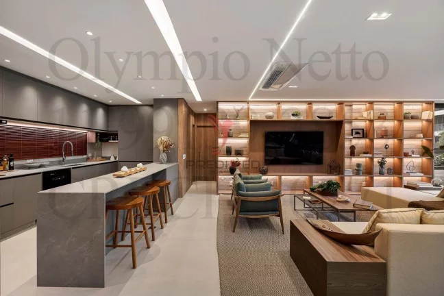 Imagem Apartamento no Brooklyn,Mobiliado Porteira fechada.3 Suites, 3 Vagas de Garagem
