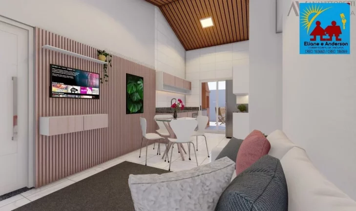Imagem Casa de Condomínio com 2 dorms, Cibratel II, Itanhaém - R$ 225 mil, Cod: 1579
