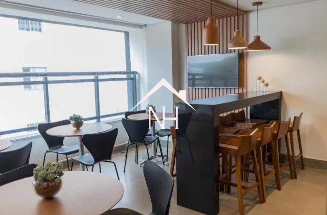 Imagem Studio de 26m mobiliado, lavanderia, coworking, concierge, Academia, Shopping ibirapuera, aeroporto congonhas, metro eucaliptos, parque ibirapuera