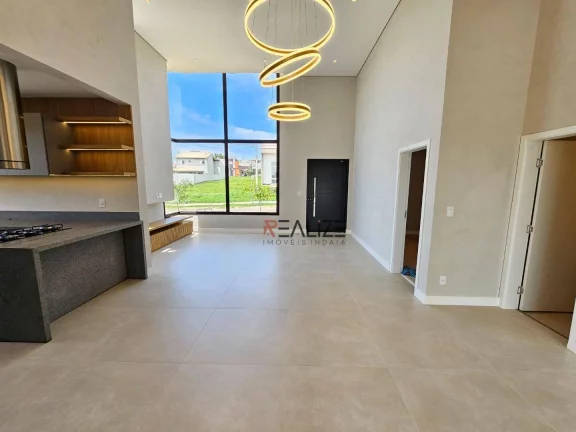 Imagem Casa de esquina em condomínio alto padrão, com 3 suítes e escritório à venda, por R$ 2.000.000 - Indaiatuba Interior de São Paulo