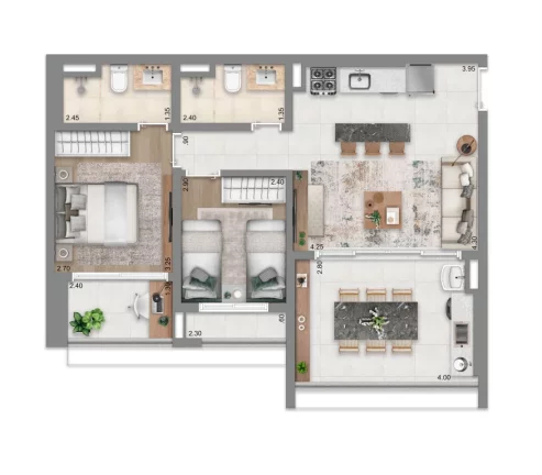 Imagem Apartamento em Brooklin Paulista - São Paulo SP