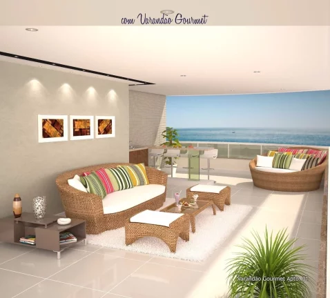 Imagem Apartamento, 04 Suites, 01 Closet, 03 Varandas, 03 Vagas de Garage, Centro, Guarapari - ES