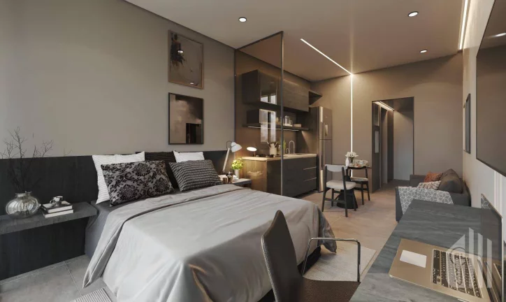 Imagem Apartamento/studio em construção, 1 dormitório à venda por R$ 392.700,70 - Edifício STUDIO V DOM SEVERINO - Horto - Teresina/PI