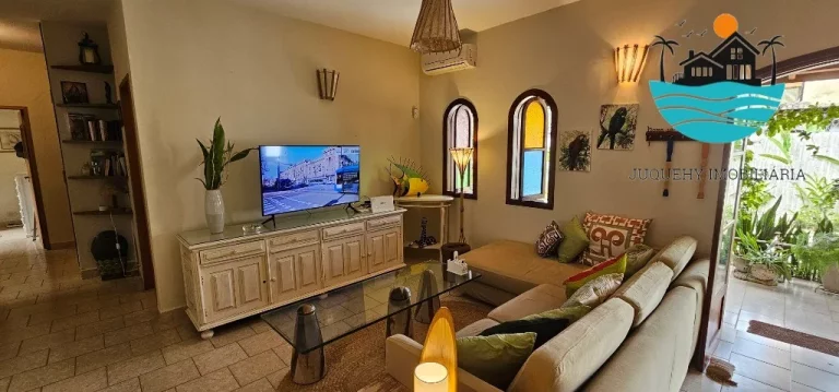 Imagem Casa para temporada em Juquehy - Lado direito, 200m da praia, 4 dorm. 1 suíte, piscina, churrasqueira, 3 vagas.| Juquehy Imobil