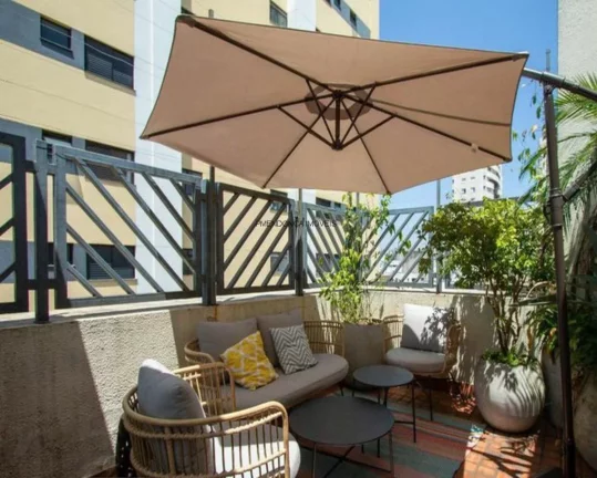 Imagem Cobertura Duplex bem localizada na . Piso inferior: Hall de entrada, living para 2 ambientes, 2 dorm...