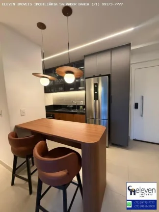 Imagem BEACH CLASS SALVADOR - SEU LUXO E LAZER À BEIRA-MAR EM ONDINA 2/4  60 M VISTA AVENIDA  COM INFRA E UMA VAGA