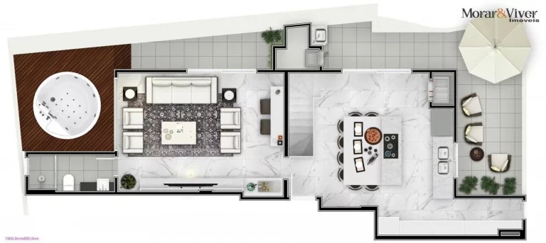 Imagem Apartamento para Venda em Curitiba, Alto da Glória, 2 dormitórios, 1 suíte, 2 banheiros, 1 vaga