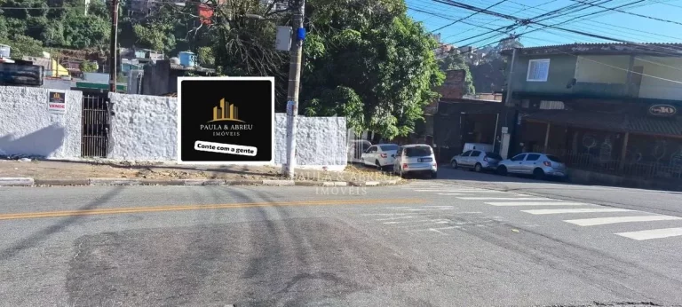 Imagem Terreno de Esquina Com 490m² em ótima Localização para investidor, Comercial, Construtor, Próximo a Av. Principal, no Jardim Zaíra, Mauá-SP