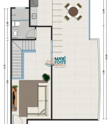 Imagem COBERTURA DUPLEX COM ENTREGA EM 11/25 A 400 METROS DA PRAIA DAS TONINHAS!