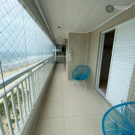 Imagem Apartamento Frente Mar com 3 dormitórios, sendo 3 suítes à venda, 166 m² por R$ 1.950.000 - Aviação - Praia Grande/SP