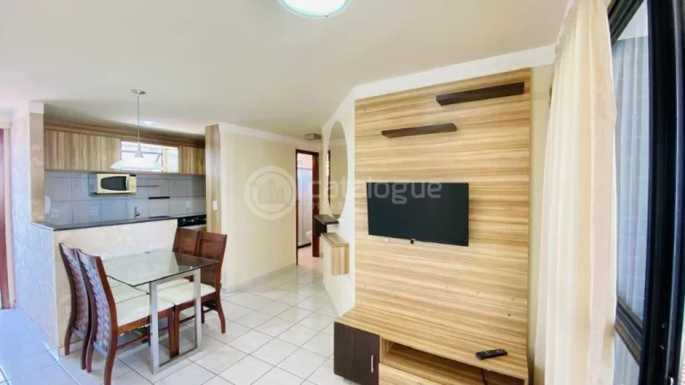 Imagem Alugo Apartamento mobiliado no Ed. Conde da Praia de 2 quartos