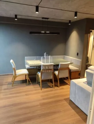Imagem Apartamento 54m², 1 Dormitório, podendo ser 2 (está com living ampliado), Sacada, 1 Vaga, Lazer Completo, no Jardim Pedroso, Mauá-SP