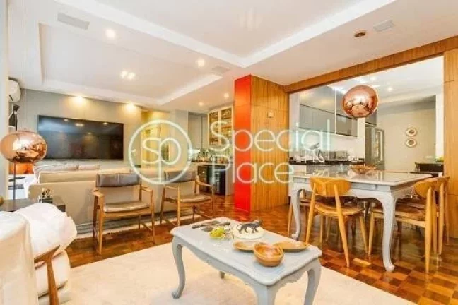 Imagem Apartamento com 154mÂ² no Jardim AmÃ©rica Reformado, modernizado e pronto para morar Living para trÃ...