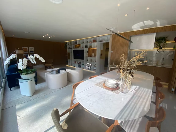 Imagem Apartamento de 141m c/ 3 suítes, terraço gourmet,2 vagas,Churrasqueira,Fitness, Pet Place, Piscina, Sauna, Solarium, Spa, Bicicletário,Salão de Festas