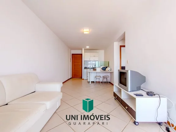 Imagem Apartamento na Praia das Castanheiras em Guarapari com 2 Quartos (1 Suíte), 2 Vagas, Frente para o Mar