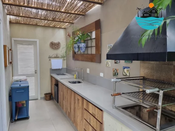Imagem Casa para locação em condomínio com vista ao mar em Juquehy com 5 suítes, serviço de praia - Acomodação 10-12 pessoas | Juquehy Imobiliária