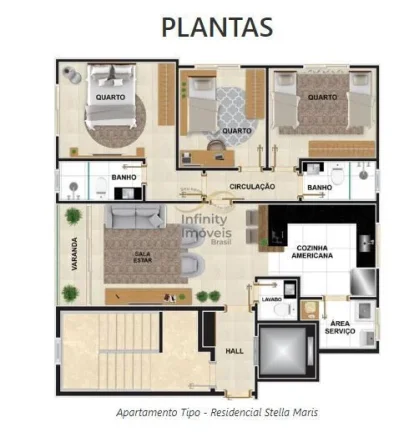 Imagem RESIDENCIAL STELLA MARIS CAIÇARA - Apartamento à venda no bairro Caiçaras - Belo Horizonte/MG