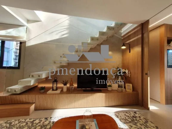 Imagem Cobertura Duplex totalmente mobiliada com 80m² decorada em plena Rua Bahia.