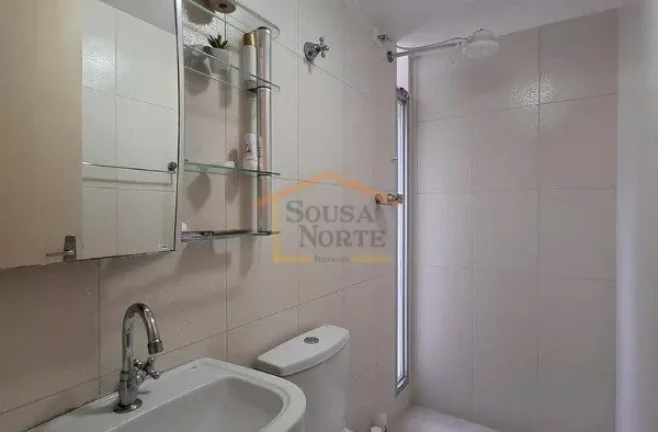 Imagem Apartamento com 55m², 2 dormitórios, sala 2 ambientes, cozinha, área de serviço, 2 banheiros, ar...