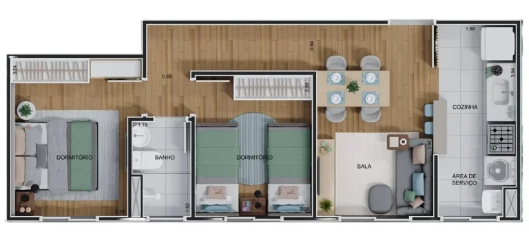 Imagem Viva o melhor da Freguesia do Ó de um jeito inteligente. Aptos. de 2 dorms. em uma localização pr...