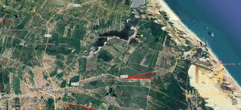 Imagem Terreno à venda, 333415 m² por R$ 5.334.640,00 - Jacarecoara - Cascavel/CE