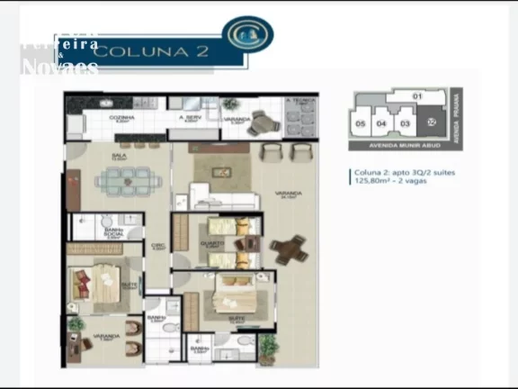 Imagem Lançamento na Praia do Morro Guarapari-ES; Apartamento de 2 ou 3 quartos 3 quartos sendo 2 Suites com 2 vagas de garagem 2 quartos com 1 ou 2 vagas