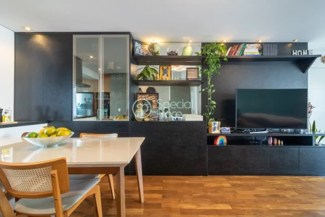 Imagem Ãtimo apartamento Ã  venda no Brooklin - Ãrea: 105,00mÂ² - Varanda com fechamento em vidro e espaÃ...