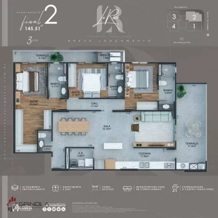 Imagem Apartamento com 3 dormitórios à venda, 157 m² por R$ 900.000,00 - Vila Guilhermina - Praia Grande/SP