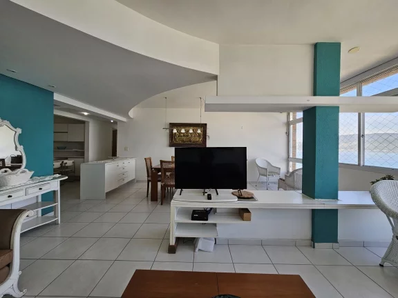 Imagem Apartamento vista mar 130 m² 1 vaga escriturada à venda no Embaré - Santos/SP