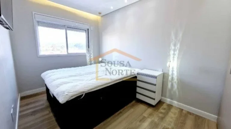 Imagem Apartamento com 60 m², 2 dormitórios, sendo 1 suíte, sala integrada à varanda com espaço gourme...