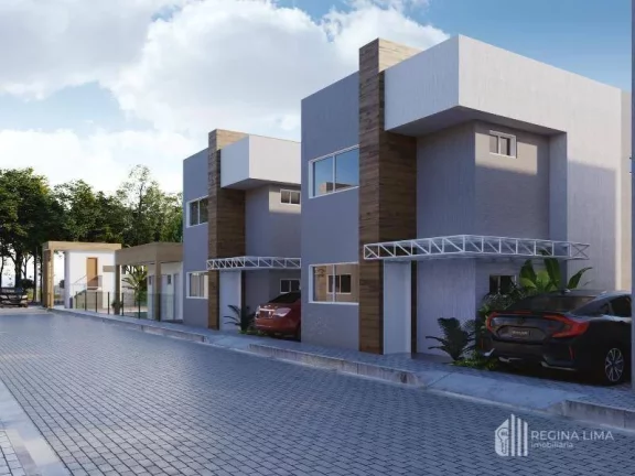 Imagem ÚLTIMA UNIDADE: Casa duplex em construção, 3 dormitórios à venda por R$ 463.291,53- Condomínio STELA VITTA - Morros - Teresina/PI