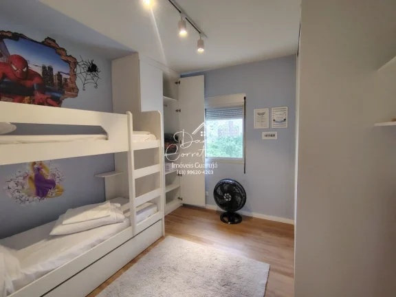 Imagem Apartamento atualizado e reformado com vista para o mar e lazer, 3 quartos com suíte e 2 vagas na Pitangueiras, Guarujá-SP - 165m² de área.