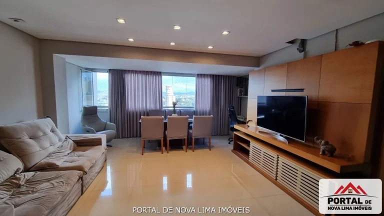 Apartamento de 3 Quartos a venda no Vila da Serra, andar alto, com Vista Definitivada. Lazer completo, Sinta se num Resort