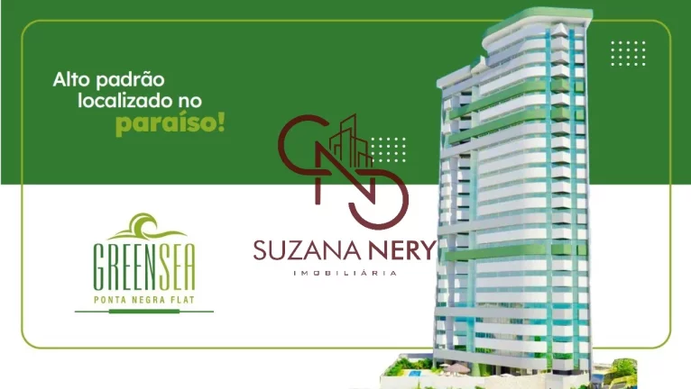 FLAT ANDAR ALTO COM 2 QUARTOS EM PONTA NEGRA