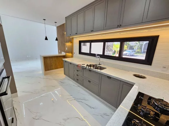 Imagem Casa térrea com 4 suítes à venda, 250 m² por R$ 2.950.000 - Condomínio Dona Lucilla - Indaiatuba/SP