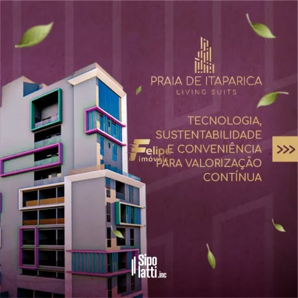 Imagem Localizado somente a 200 metros da praia, o Praia de Itaparica Living Suits oferece proximidade ao mar.