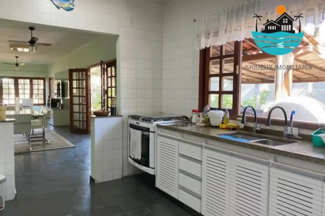 Imagem Casa bem localizada - Praia de Juquehy, 100 metros da praia, piscina, churrasqueira, 6 dormitórios, acomoda 14 pessoas | Juquehy Imobiliária