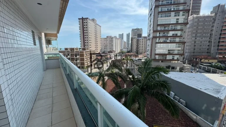 Imagem Apartamento 02 dormitórios sendo 01 suíte com 93m² com 01 vaga de garagem - Vista mar e Sol manhã