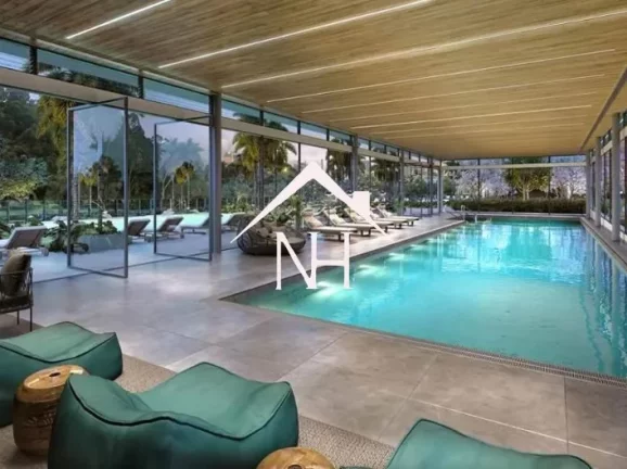 Imagem apartamento alto padrão 186m²,3 suítes, terraço gourmet, hall privativo, 3 vagas e um verdadeiro resort aos seus pés.